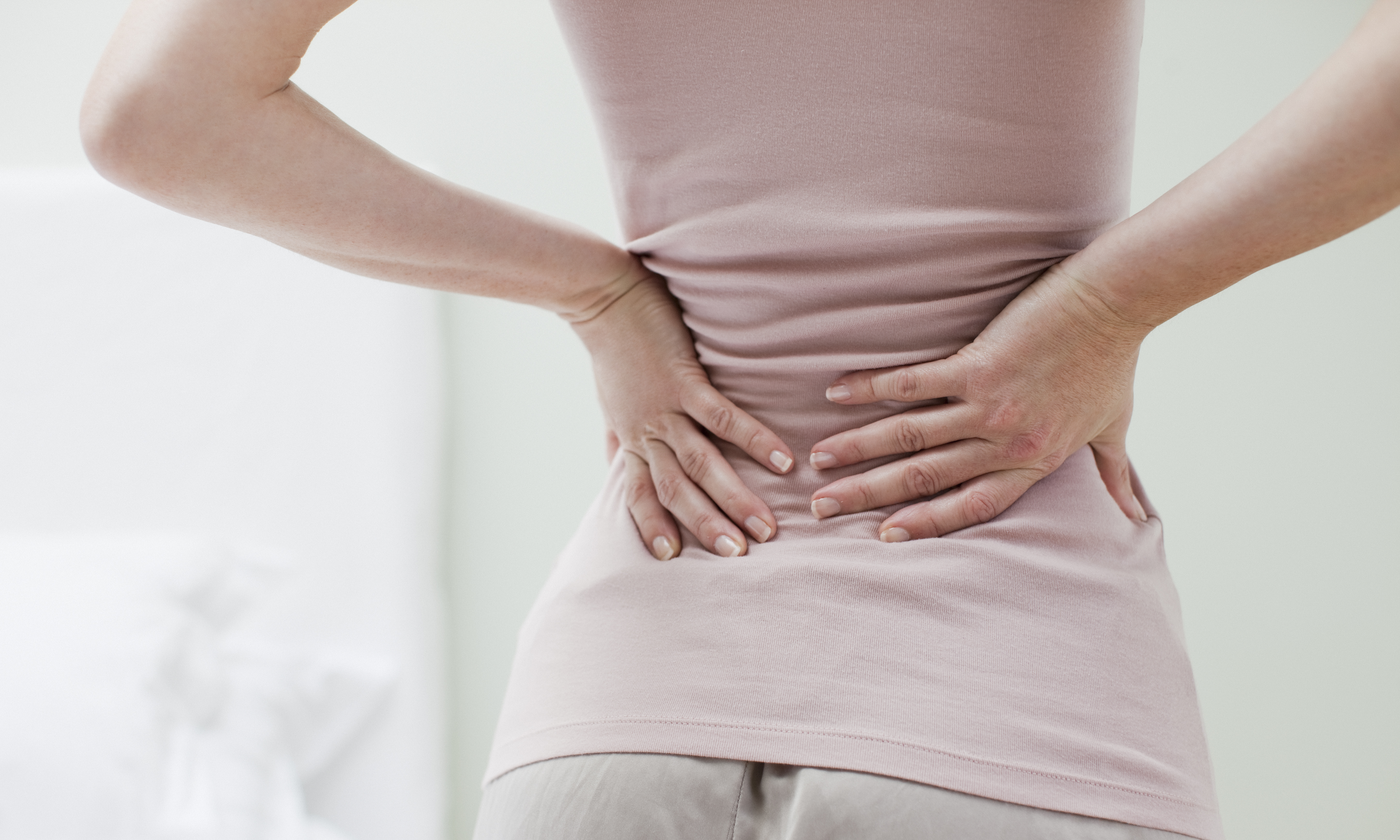 Woman with back pain